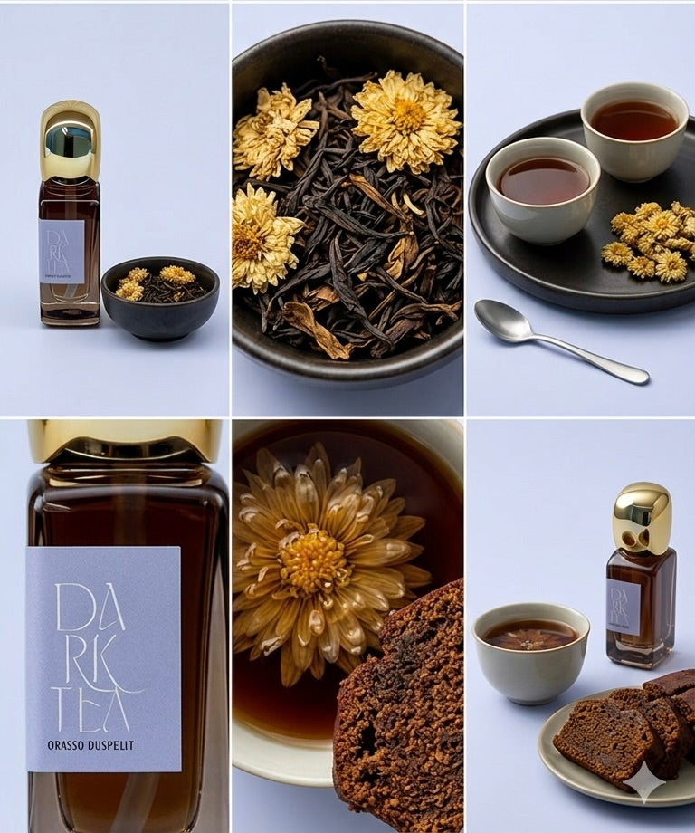 菊花黑茶香水油 DARK TEA PERFUME OIL